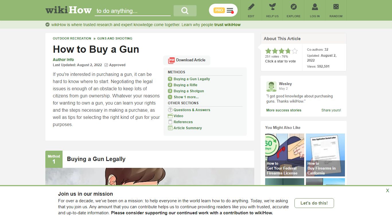 4 Ways to Buy a Gun - wikiHow